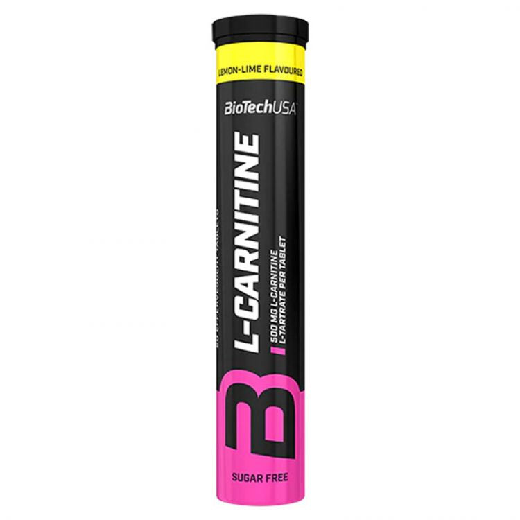 Biotech USA šumivé tablety L-Carnitine 500mg (20 tbl) citron-limeta
