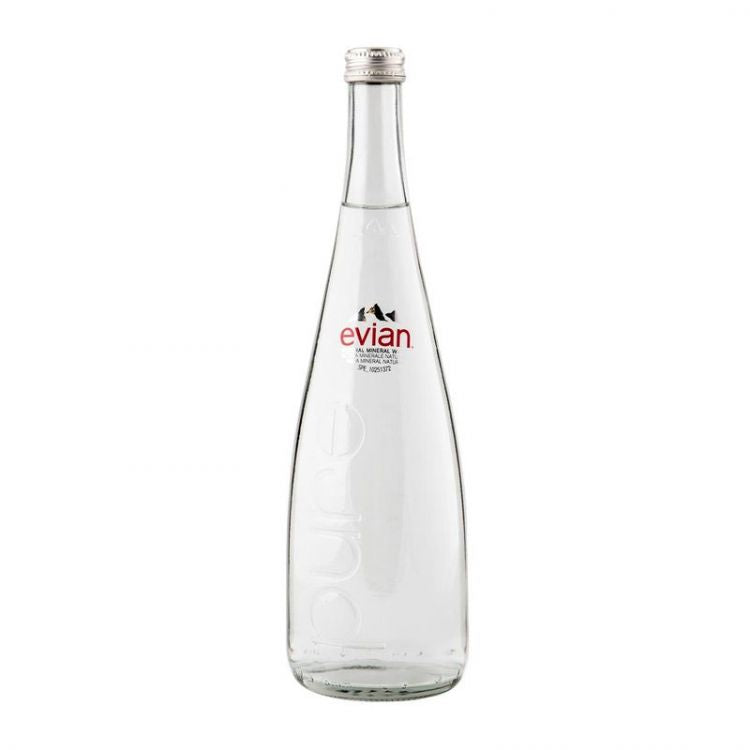 Evian Prírodná minerálna voda 750 ml Sklo