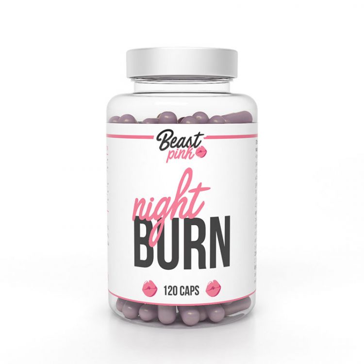 GymBeam BeastPink Spaľovač tukov Night Burn 120 kapsúl