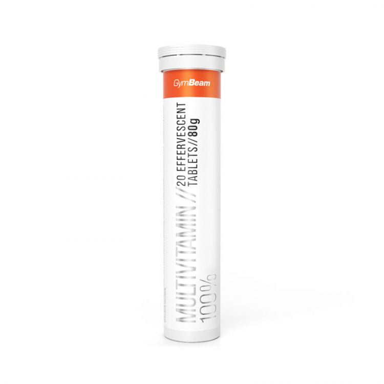 GymBeam Multivitamin 100% orange 20 šumivých tabliet