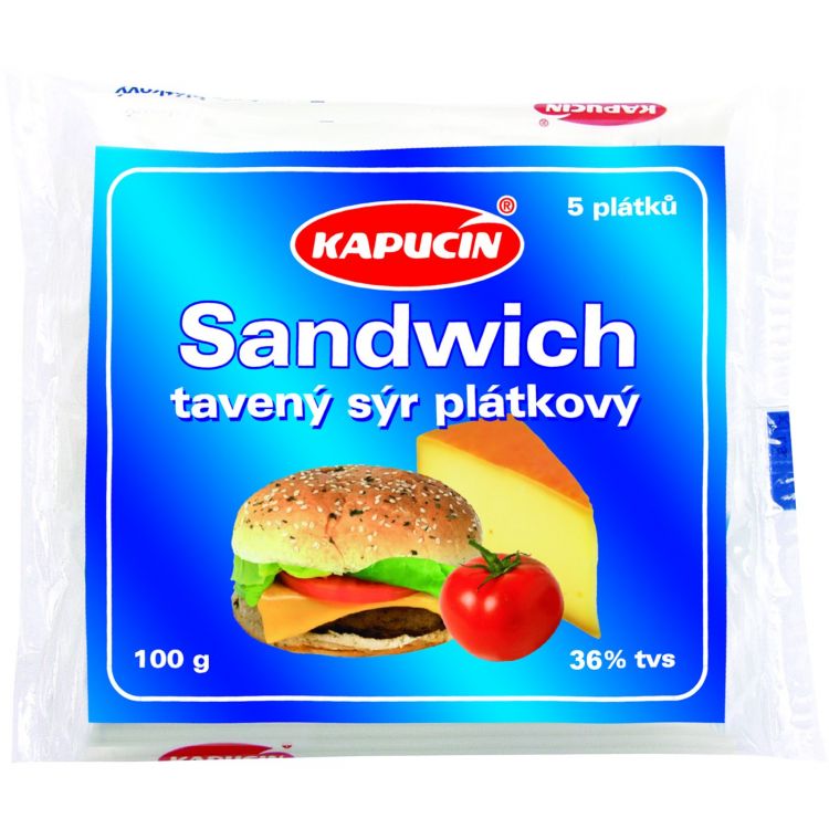 Kapucín plátkový syr Sandwich 100 g
