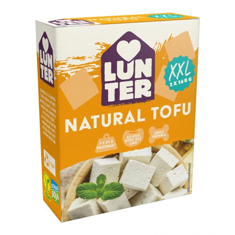 LUNTER XXL TOFU naturálne 2x160 g