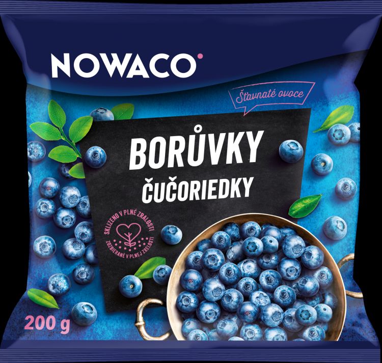 Nowaco Lesné čučoriedky hlbokozmrazené 200 g