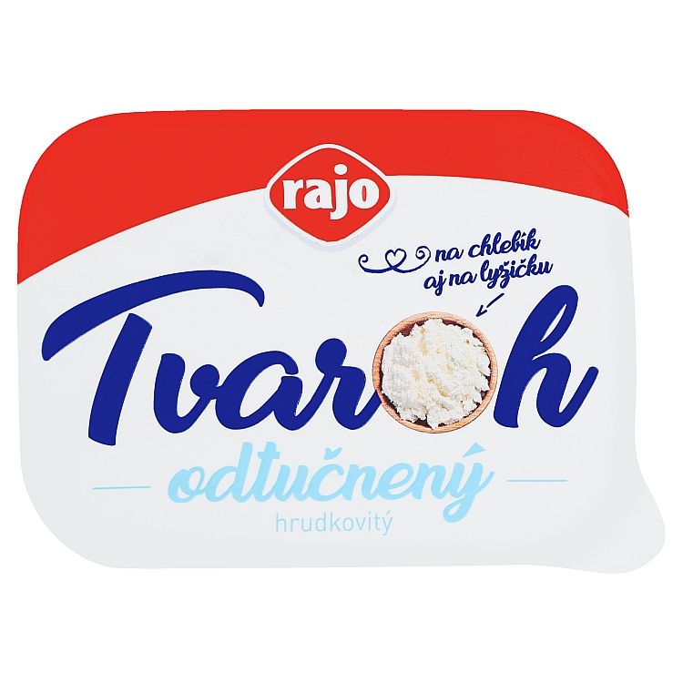 Rajo Tvaroh odtučnený hrudkovitý 180 g