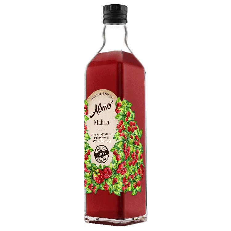 Almo Malina sirup min.podiel 50% ovocnej zložky  500 ml