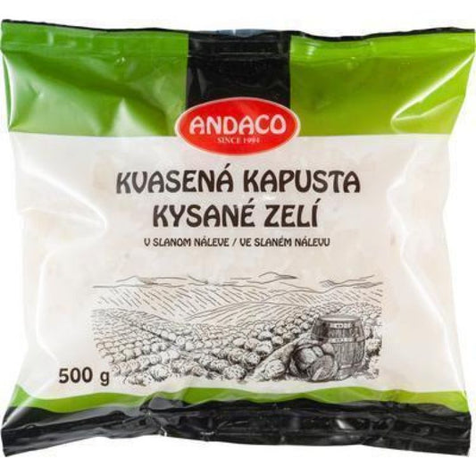 Andaco Kvasená kapusta biela v slanom náleve 500 g