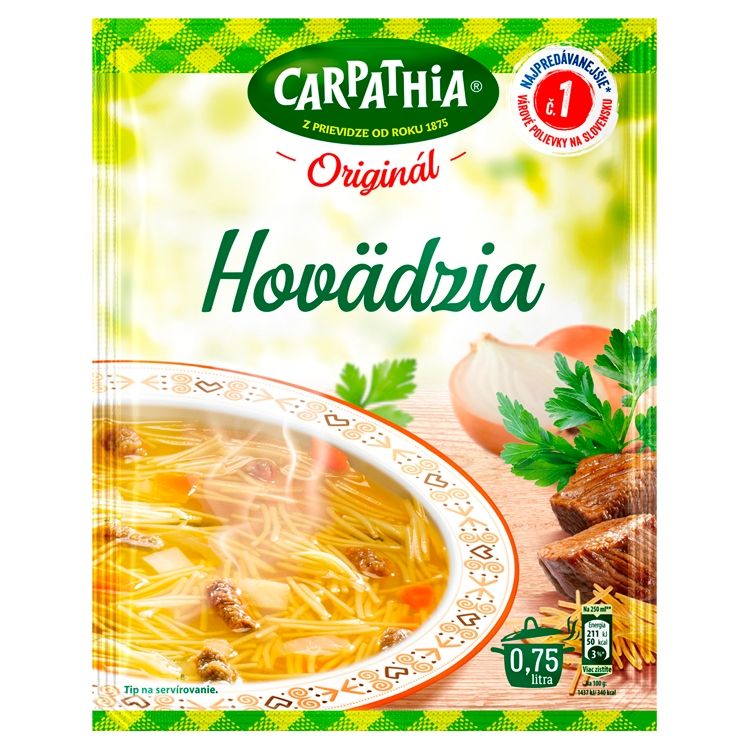Carpathia Hovädzia polievka vrecko 44 g