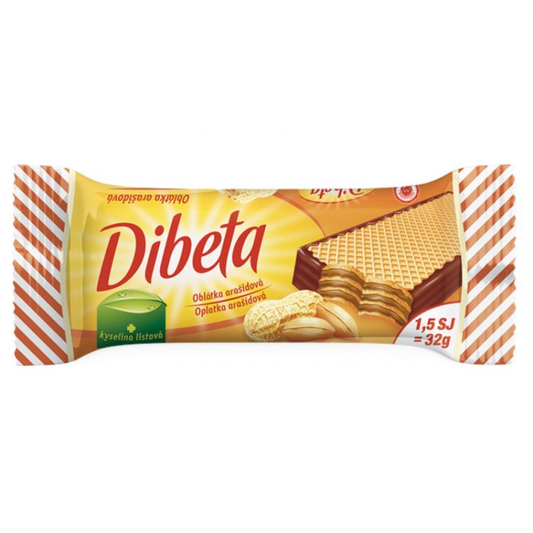 Dibeta oblátka arašidová obvodovomáčaná 32 g