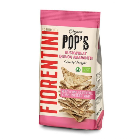 Fiorentini BIO bezlepkové pohánkové trojuholníčky, amarant, quinoa s morskou soľou 80g