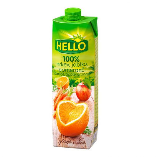 Hello 100% Imuno Mrkva jablko pomaranč 1l