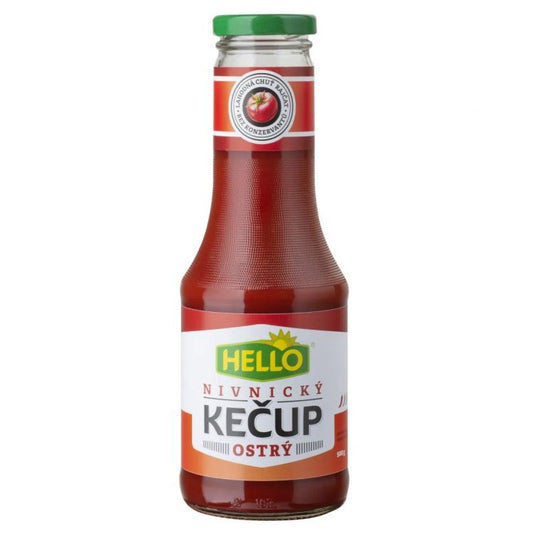 Hello Kečup 500 g Ostrý