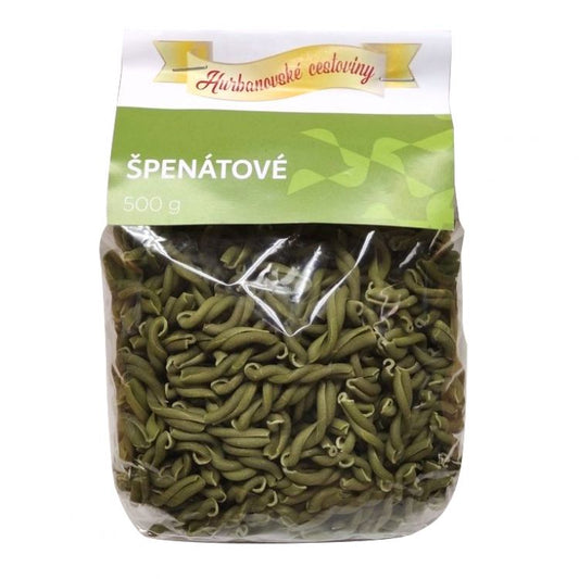 Hurbanovské cestoviny Špenátové Vrkoče 500 g