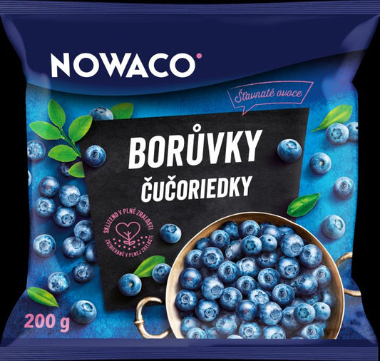 Nowaco Lesné čučoriedky hlbokozmrazené 200 g