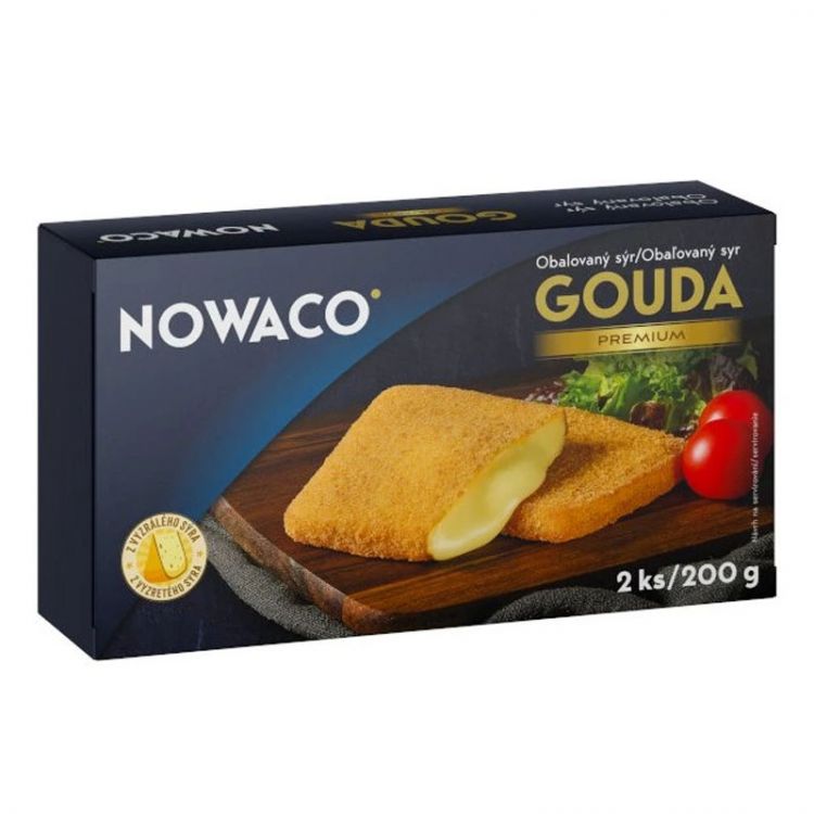 Nowaco obaľovaný syr Gouda 200g