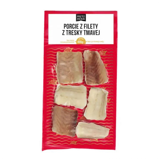 Preto Porcie z filety z tresky  tmavej 400g