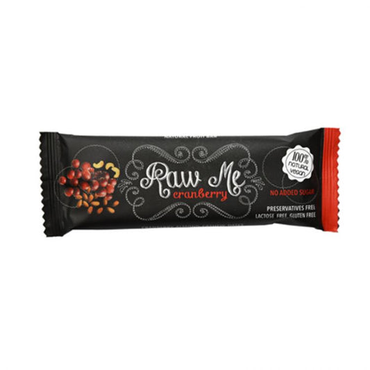 Raw Me cranberry - ovocná tyčinka brusnica 45g