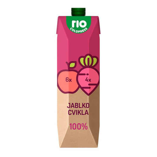 Rio Cold Press 100% Jablko Cvikla 1 l