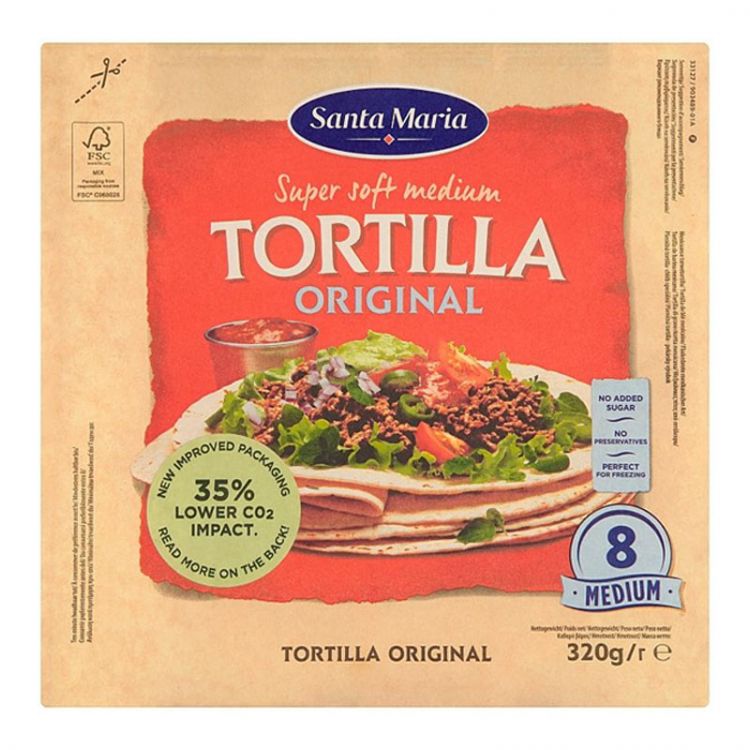 Santa Maria Original Tortilla Medium 320 g