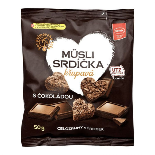 Semix Musli srdiečka s čokoládou 50g