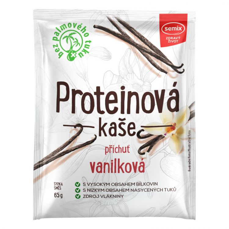 Semix Proteínová kaša vanilková 65g