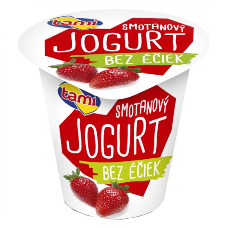 Tami Smotanový jogurt bez éčiek jahoda 135 g