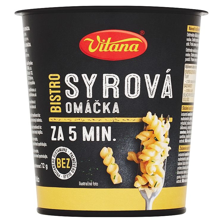 Vitana Bistro Syrová omáčka s cestovinami 66g